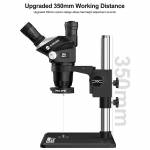 sunshine 71-ultra-b11-65-55x-continuous-fixed-zoom-conversion-trinocular-microscope-with-big-base-14