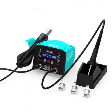 RF4 RF-H7 2-in-1 Digital Display Thermostatic Hot Air Gun Soldering Iron Station