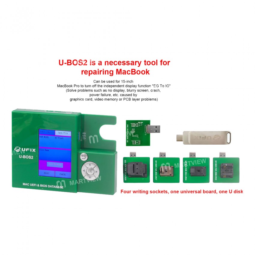 UFIX U-BOS2 Data Assistant for MacBook UEFI & BIOS Database Read Write Backup Repair