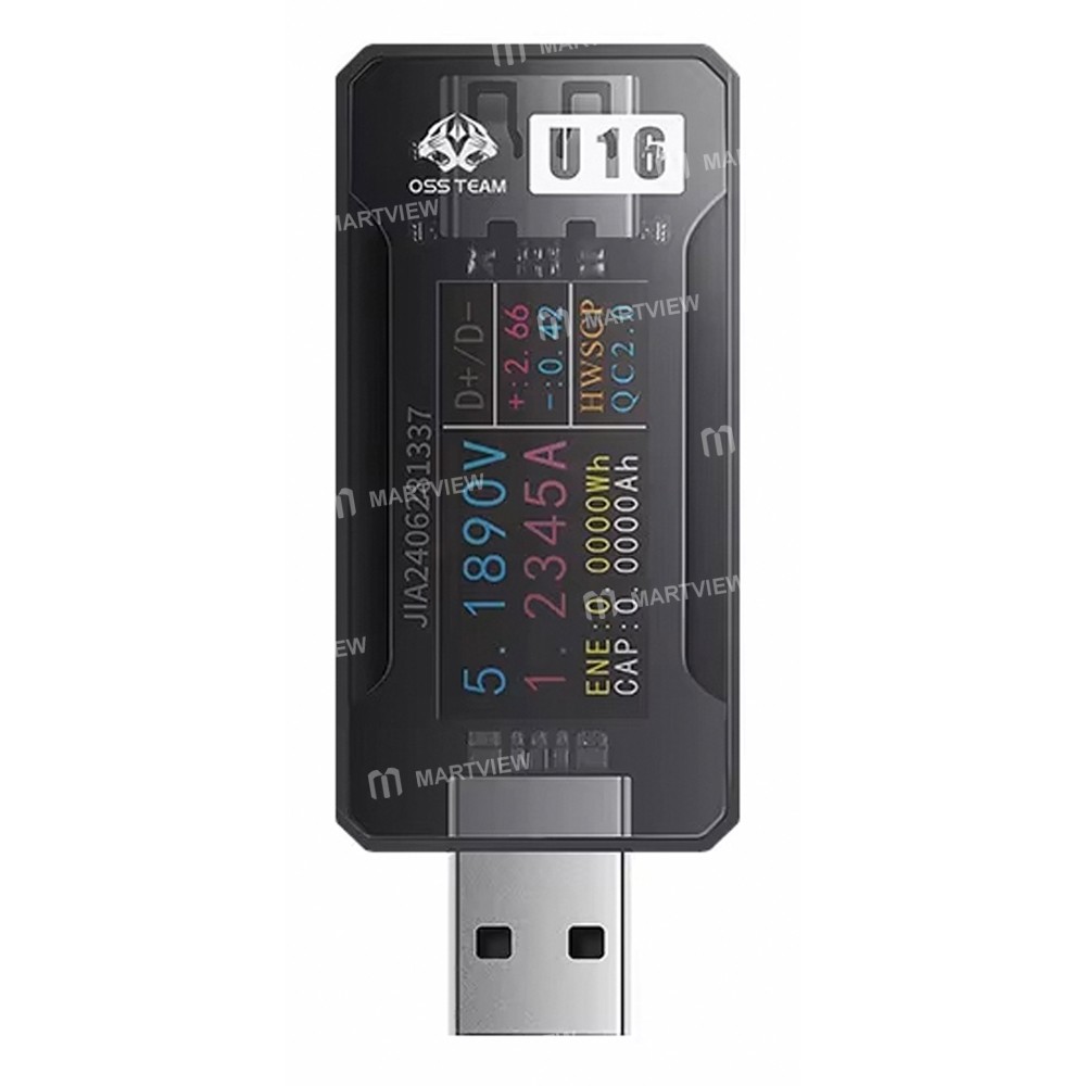 oss u15-u16-type-c-usb-a-50v-12a-dijital-ekranlı-hızlı-şarj-test cihazı-3