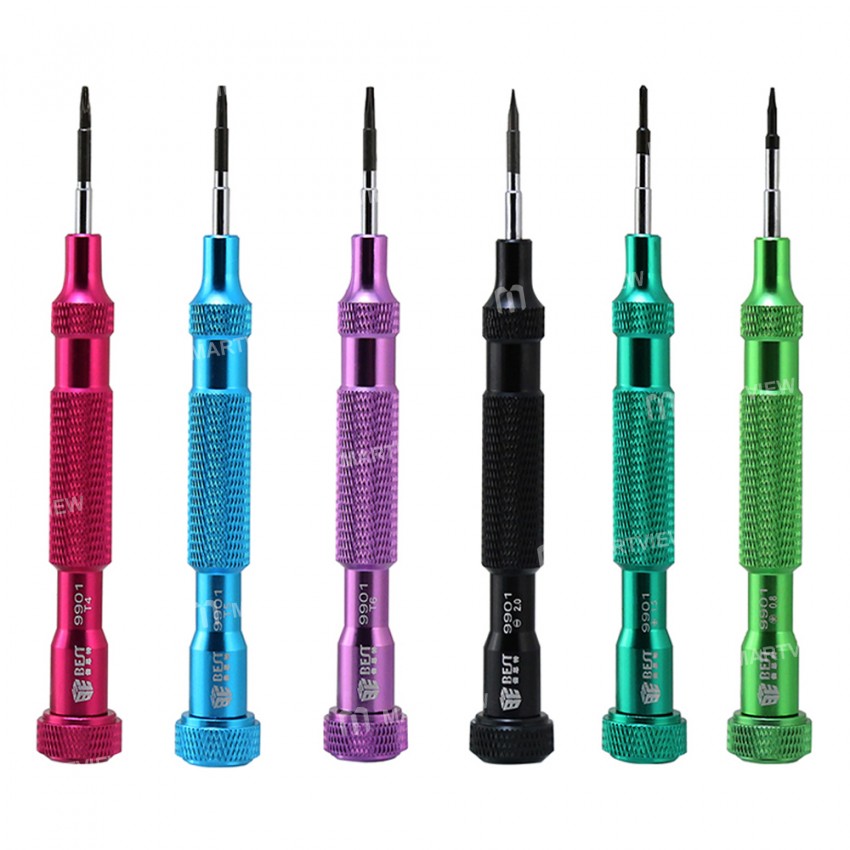BST-9901S 6-in-1 S2 Steel Torque Screwdriver Set for Mobile Phone Disassemble Repair