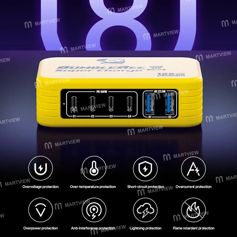 mechanic m-power-122-gan-multi-port-usb-portable-fast-charger-supports-qc30-pd31-7