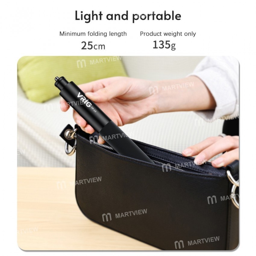vrig tp-13-136cm-6-sections-aluminum-alloy-selfie-stick-6