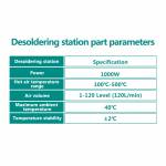 Quick 712 2in1 Hot Air Gun Soldering Rework Station 90W Dual Digital Display Temperature Adjustable