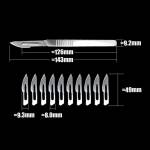 Super-Hard Stainless Steel Surgical Blades Cutter Knife