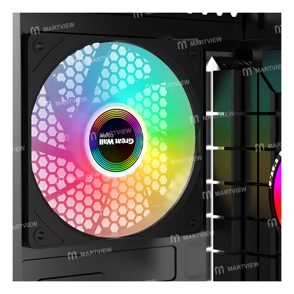 great wall-archimedes-x120-rgb-fixed-color-edition-4-pin-12cm-minimalist-non-illuminated-cooling-fan