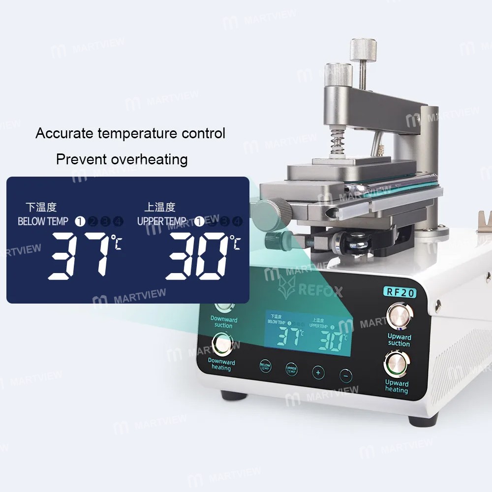 refox rf20-360-rotating-universal-mobile-phone-lcd-screen-heating-separation-machine-6