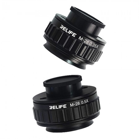 Relife M-28 0.35X / 0.5X CTV Lens Connector Adapter for Trinocular Stereo Microscope
