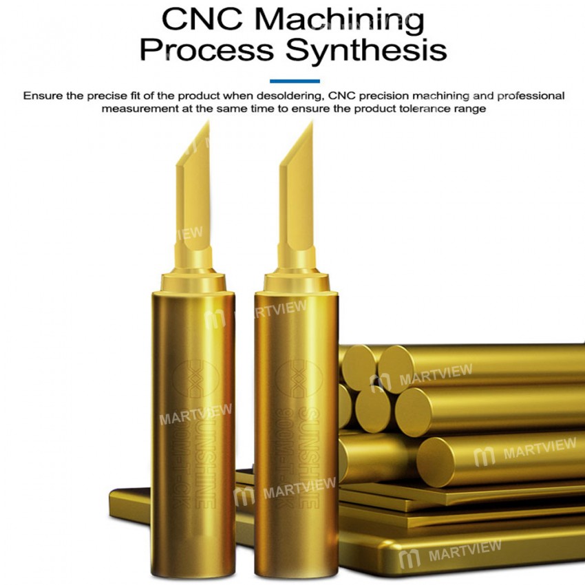 Sunshine SS-900M-T-CK Pure Copper Ultra-Thin Cutter-type Soldering Iron Tip -1Pcs