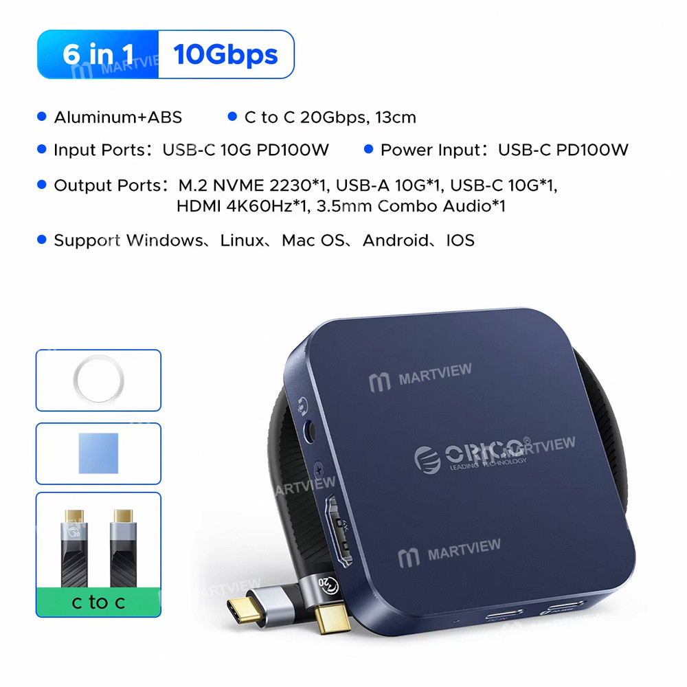 orico mg5-mg7-4k-hdmi-sd-tf--pd-100w-usb-c--35mm-audio--m2-2230-nvme-docking-station-2