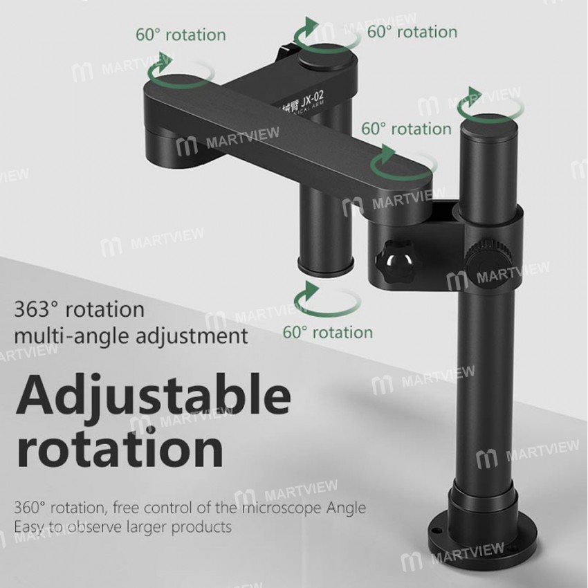 maant jx-02-robotic-arm-360-rotating-metal-microscope-swinging-arm-for-most-microscope-3