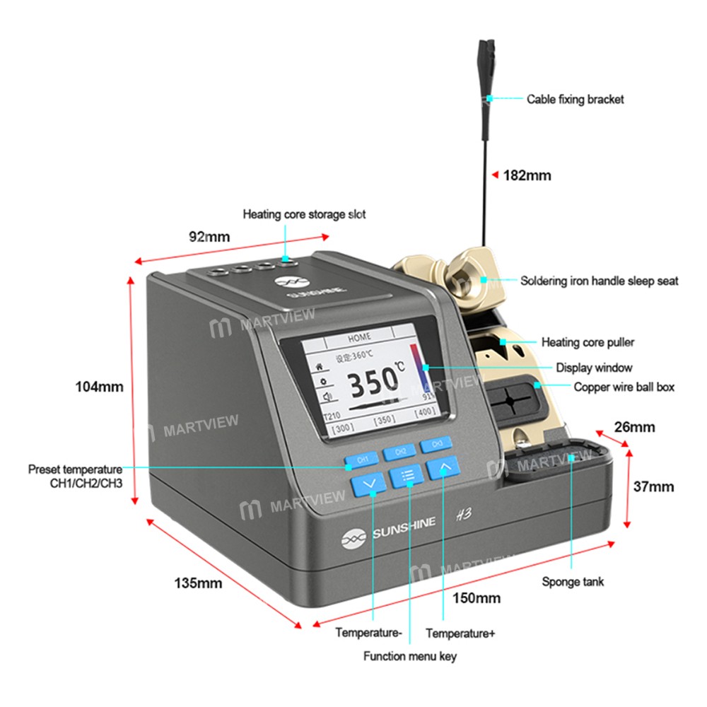 sunshine h3-c210-version-80w-intelligent-soldering-station-supports-t245-t210-t115-handles-7