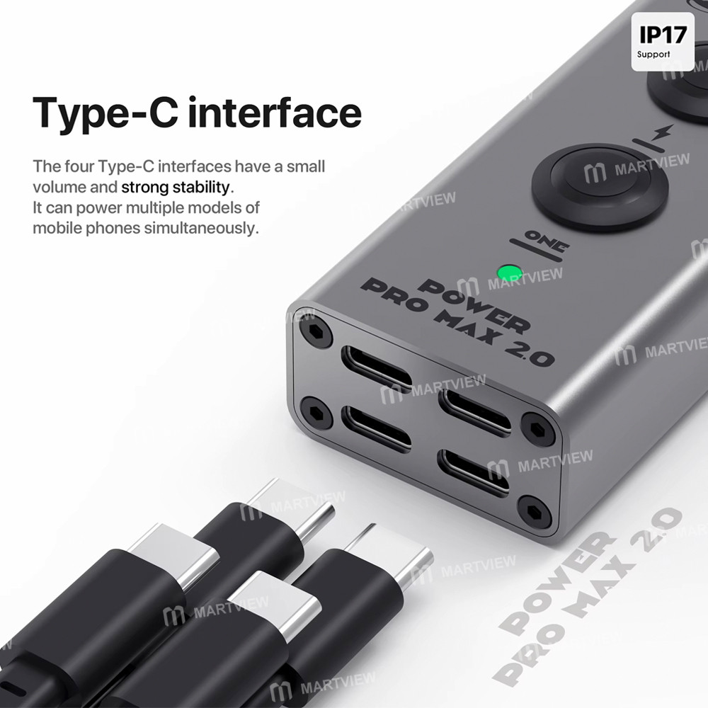 mechanic power-pro-max-20-power-supply-boot-cable-with-double-connection-seat-for-iphone-x-to-17pro-