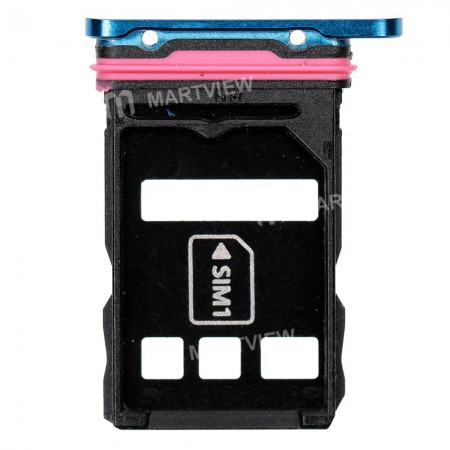 Replacement sim card tray for Huawei p40 pro deep sea blue