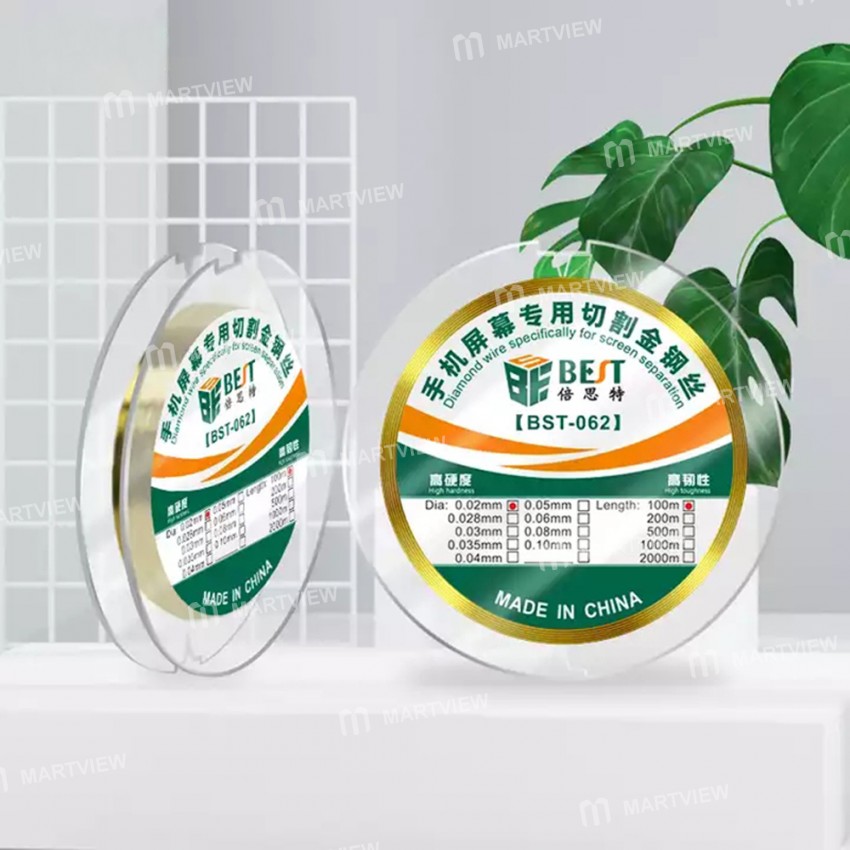 BST-062 100M Cutting Diamond Wire for LCD Display Screen Separator Repair