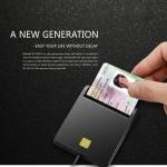 Rocketek RT-SCR1 High-Performance USB 2.0 Smart Card Reader SIM Cloner Connector for Computer