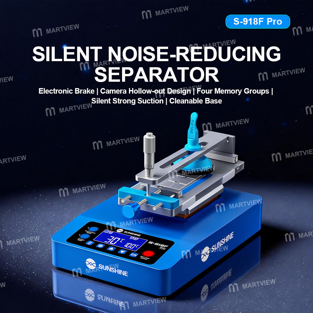 sunshine s-918f-pro-9-inch-strong-silent-noise-reducing-electronic-brake-lcd-screen-heating-separato