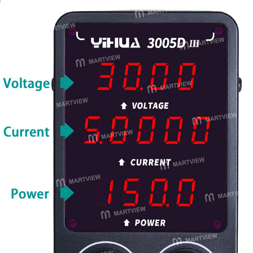 Yihua 3005D-III 30V 5A LED Digital Display Adjustable Regulated DC Power Supply