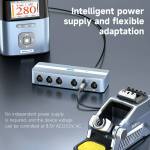 aixun eb01-smart-docking-station-dual-channel-six-in-two-hub-ports-for-soldering-station-7