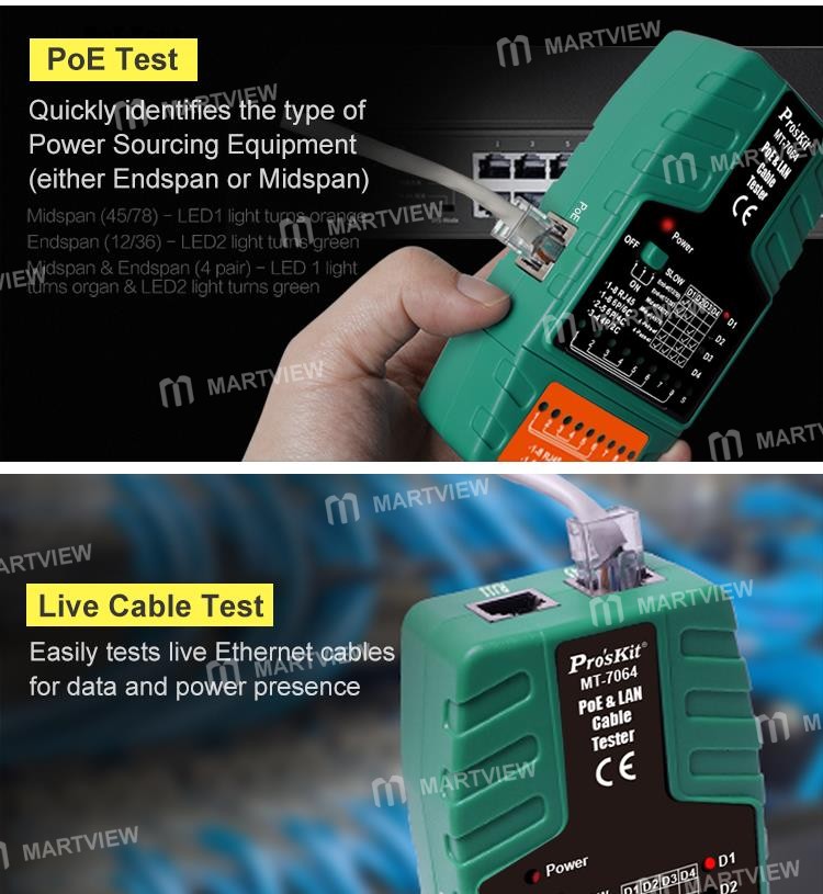 proskit mt-7064-c-2-in-1-separate-type-multi-functional-video-surveillance-poe-network-cable-tester-