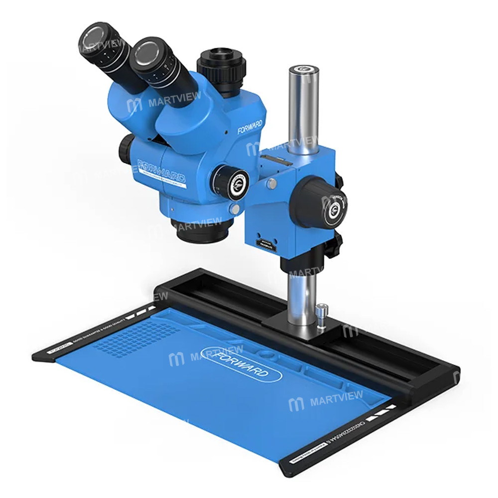 forward fw-c55pro-ts-65-55x-slideway-trinocular-stereo-microscope-with-aluminum-alloy-base-1