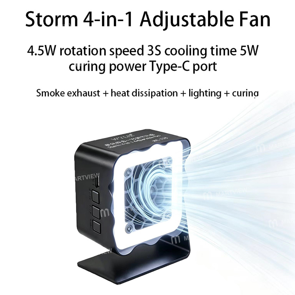 wylie wl-193-smoke-exhaust-heat-dissipation--lighting--curing-storm-4-in-1-adjustable-fan-5
