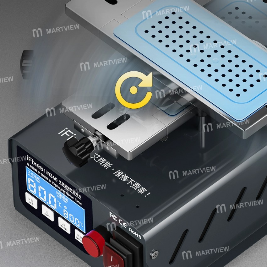 ifixes ir360-max-8-inch-lcd-screen-multi-functional-360-rotary-heating-separator-machine-3