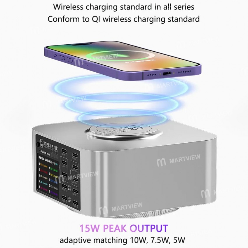 mechanic x-power-series-multiport-digital-display-usb-charger-station-with-wireless-charging-7