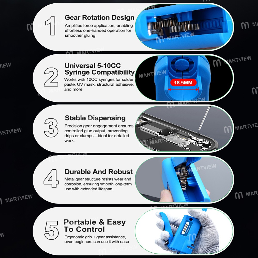 relife rl-062a-pro-manual-toothed-glue-gun-with-metal-gears-for-5-10cc-syringes-stable-5
