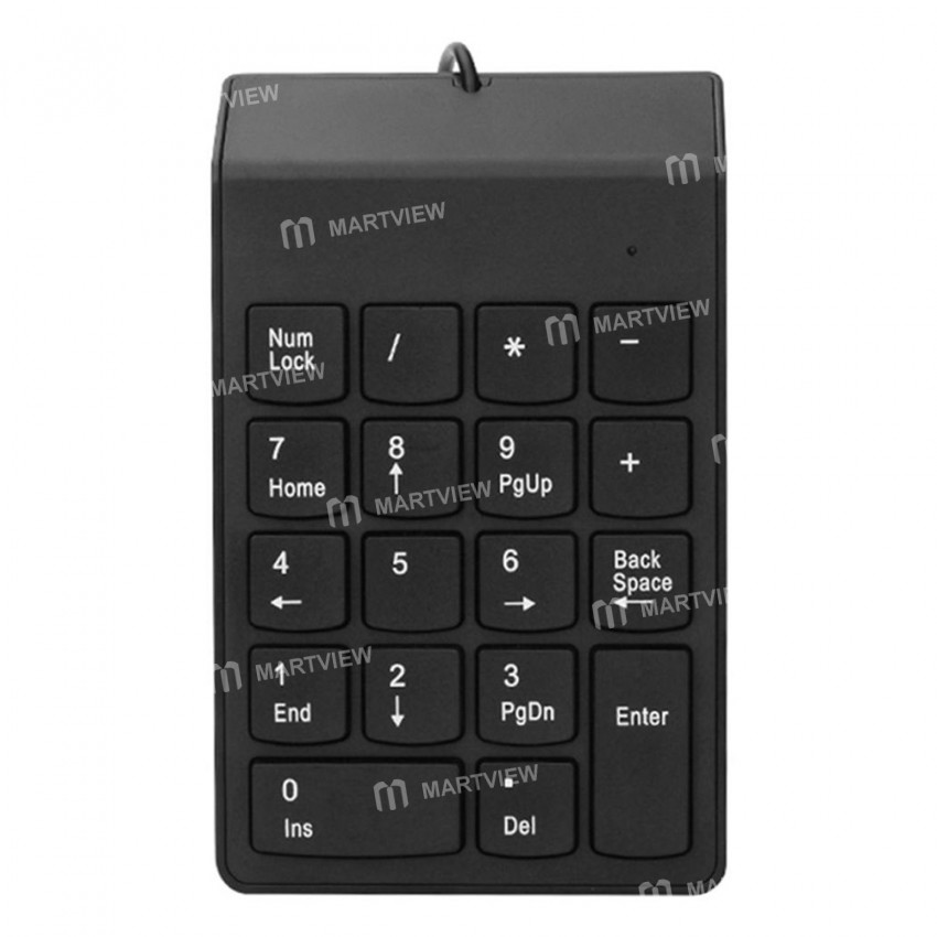 Portable 18 Keys USB Wired Driver-free Mini Digital Keyboard for Desktop Laptop