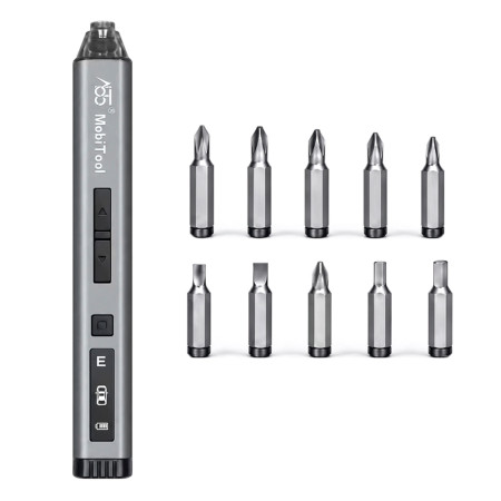 MobiTool MT-E10 Adjustable Torque Electric Screwdriver with 10Pcs S2 Bits