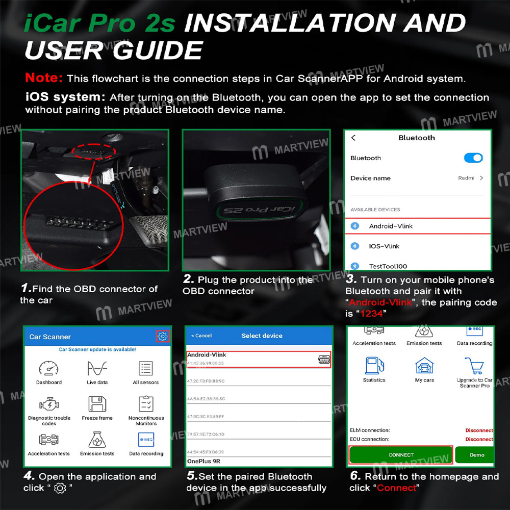 vgate icar-pro-2s-12v-car-bluetooth-obd2-adapter-for-reading-fault-codes-and-sensor-data-support-mob
