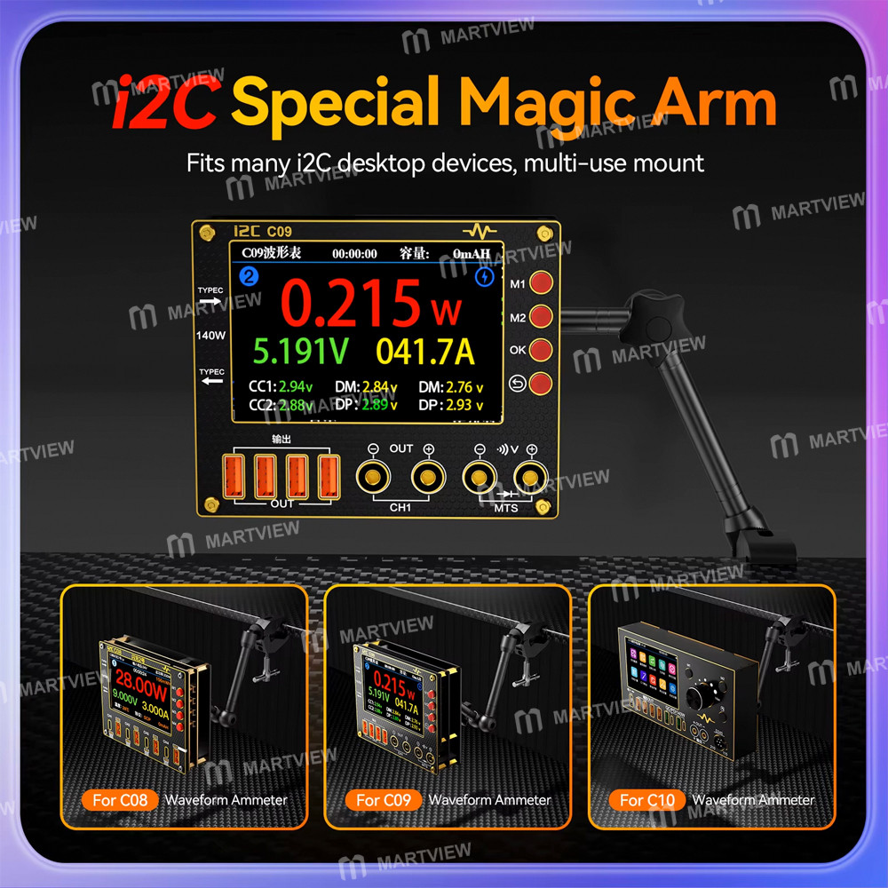i2c 360-freely-adjustable-angle-magic-arm-mount-compatible-with-i2c-c08-c09-c10-devices-3