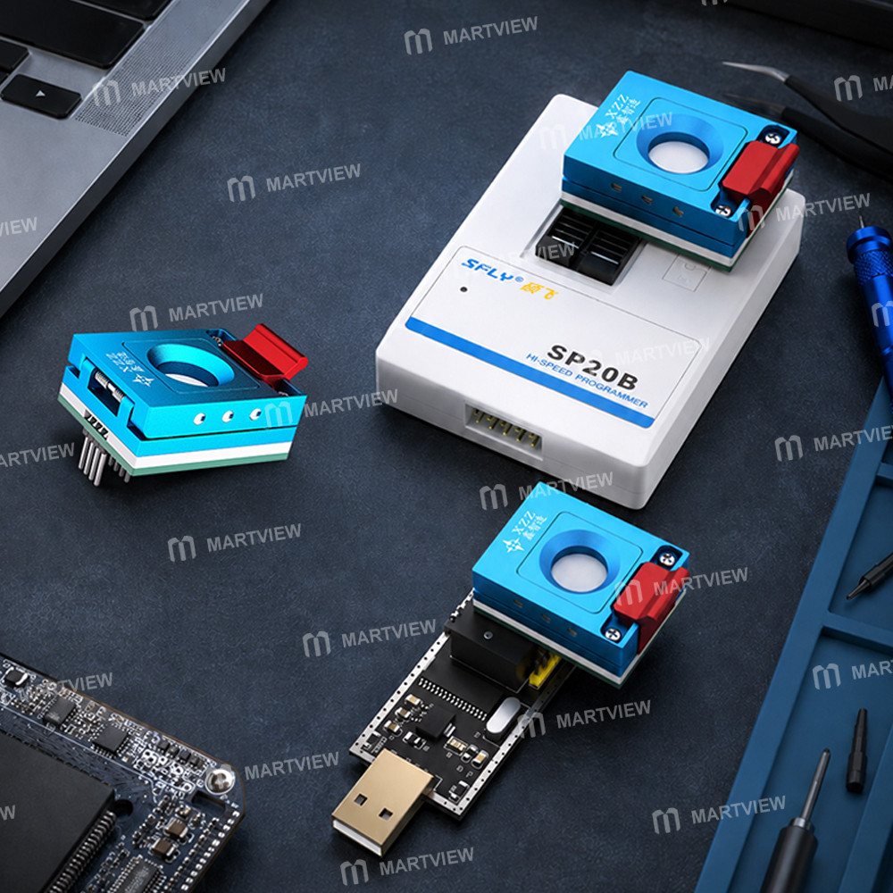xzz no-disassembly-required-ipad-u2-power-chip-read-write-socket-supports-ch341a-sp20b-programmer-5