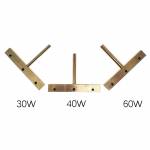 30 / 40 / 60W Long T-type Solder Iron Tip with Blade for Remove Cell Phone Screen UV / LOCA Glue