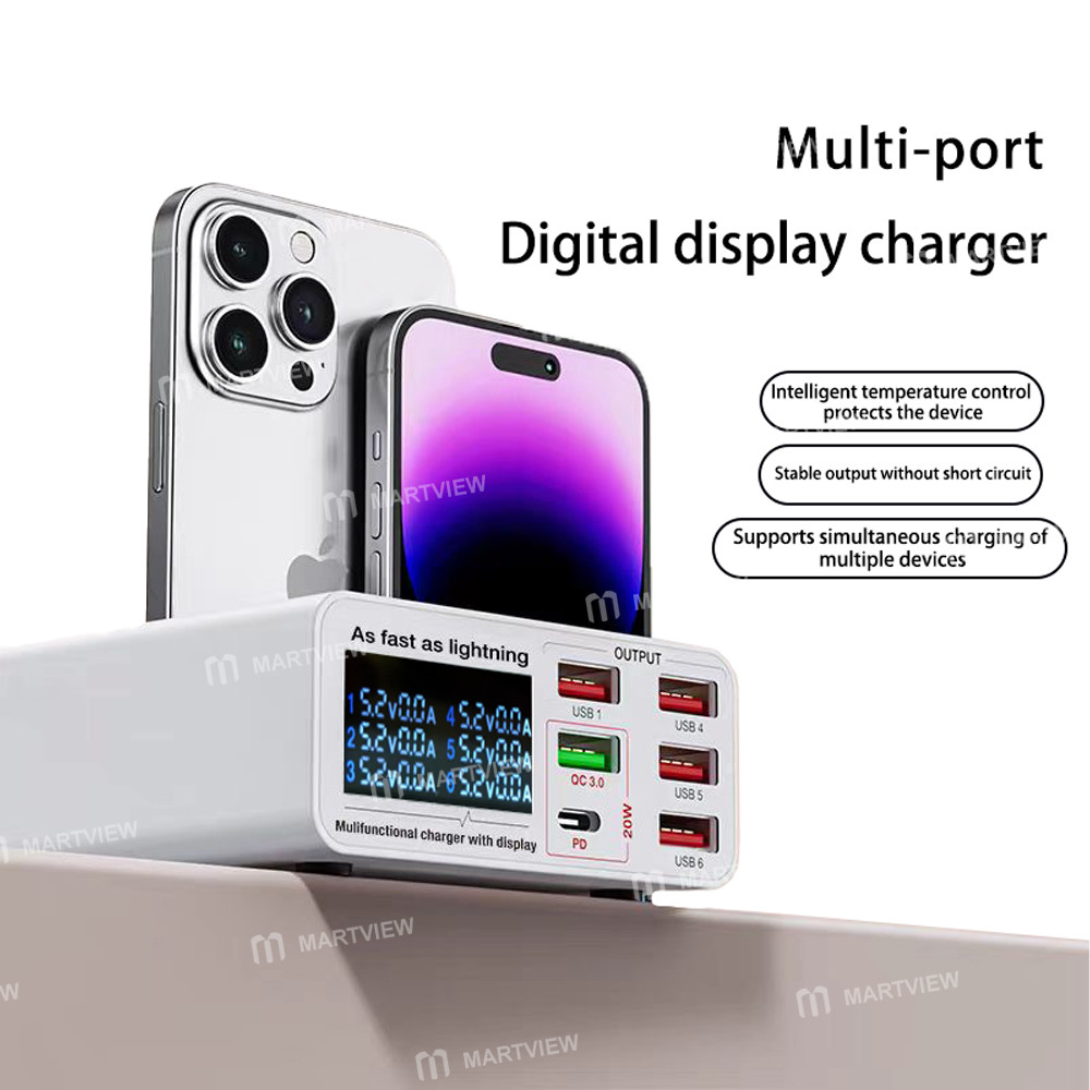 wylie wl-896x-40w-multi-port-usb-portable-digital-display-fast-charger-supports-qc30-pd31-3