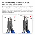xzz a05-industrial-grade-chrome-vanadium-steel-slanting-nose-cutting-pliers-3