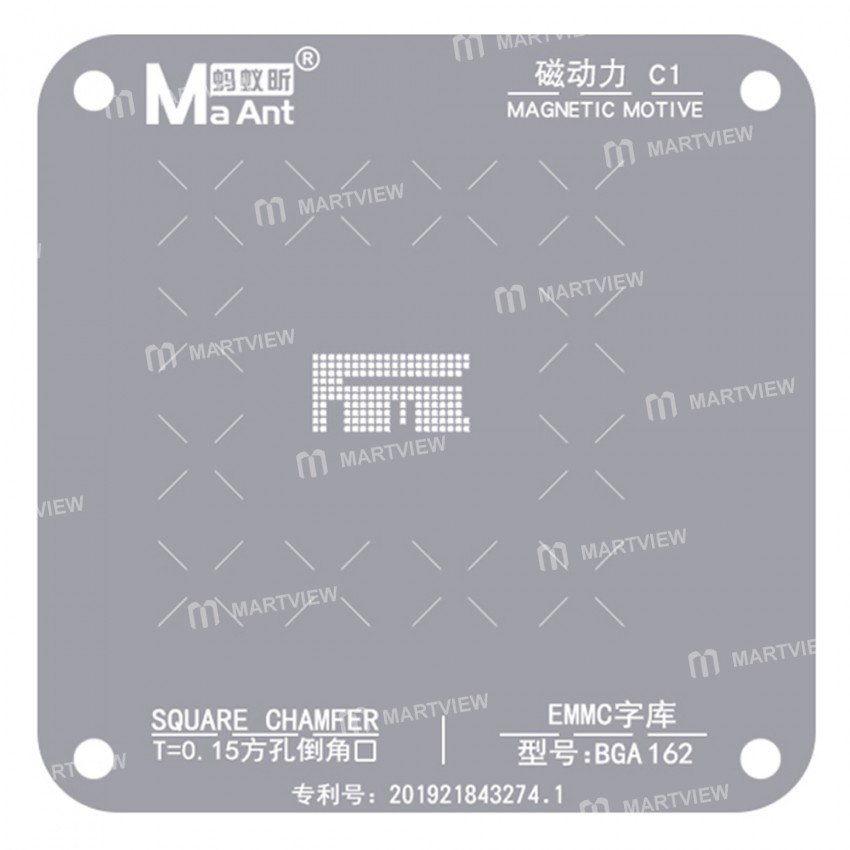 MaAnt EMMC/EMCP/UFS/Fonts Planting Tin Reballing Stencil for BGA 153/162/169/186/221/254