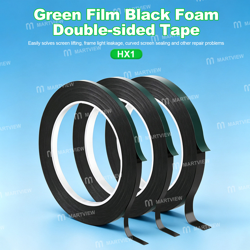 relife hx1-10m-green-film-black-foam-double-sided-tape-for-mobile-phone-screen-sealing-repair-5