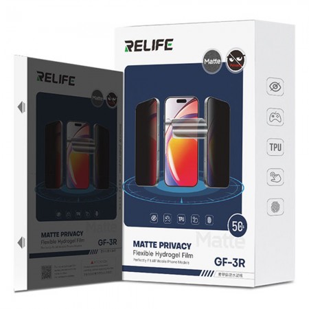Relife GF-3R 7-inch Matte Privacy Hydrogel Protection Film for Cutting Machine - 50Pcs