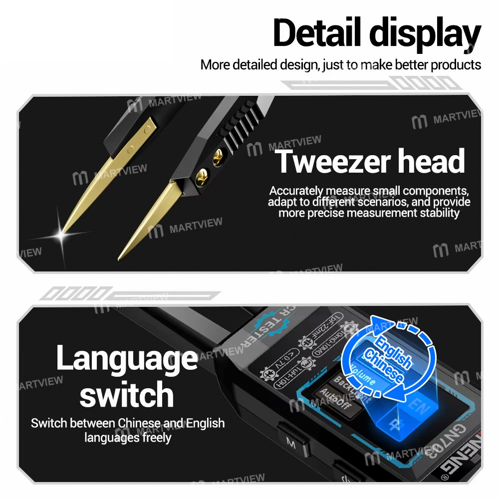 aneng gn703-type-c-rechargeable-lcr-smart-forceps-bridge-for-lcr-smd-esr-test-11