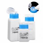 luxianzi 120-180-250ml-multi-capacity-blue-cap-square-bottle-push-up-plastic-alcohol-bottle-1