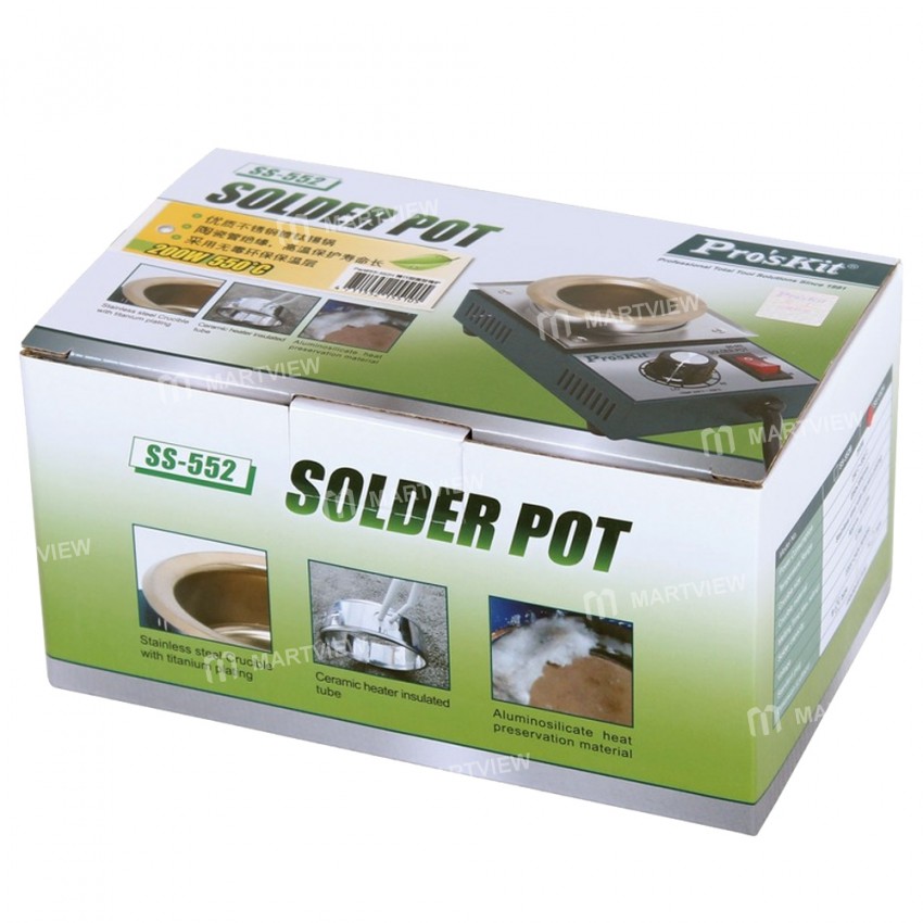 Pro'sKit SS-552H 200W Environmental Adjustable Temperature Protection Lead-Free Tin Melting Furnace