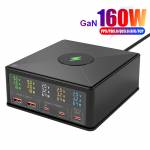 160w gan-5-port-usb-fast-charging-station-with-15w-wireless-pd-65w-charging-1