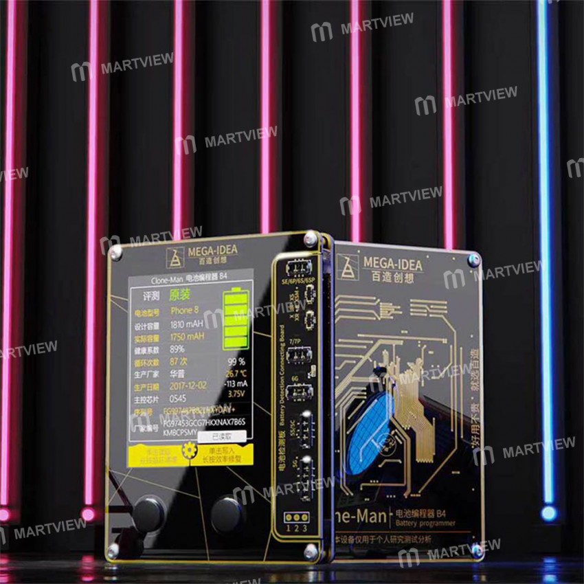 Mega-Idea Clone Man Battery Programmer for iPhone Xs Max /  Xs / X /  XR / 8 Plus /  8 / 7 Plus / 7