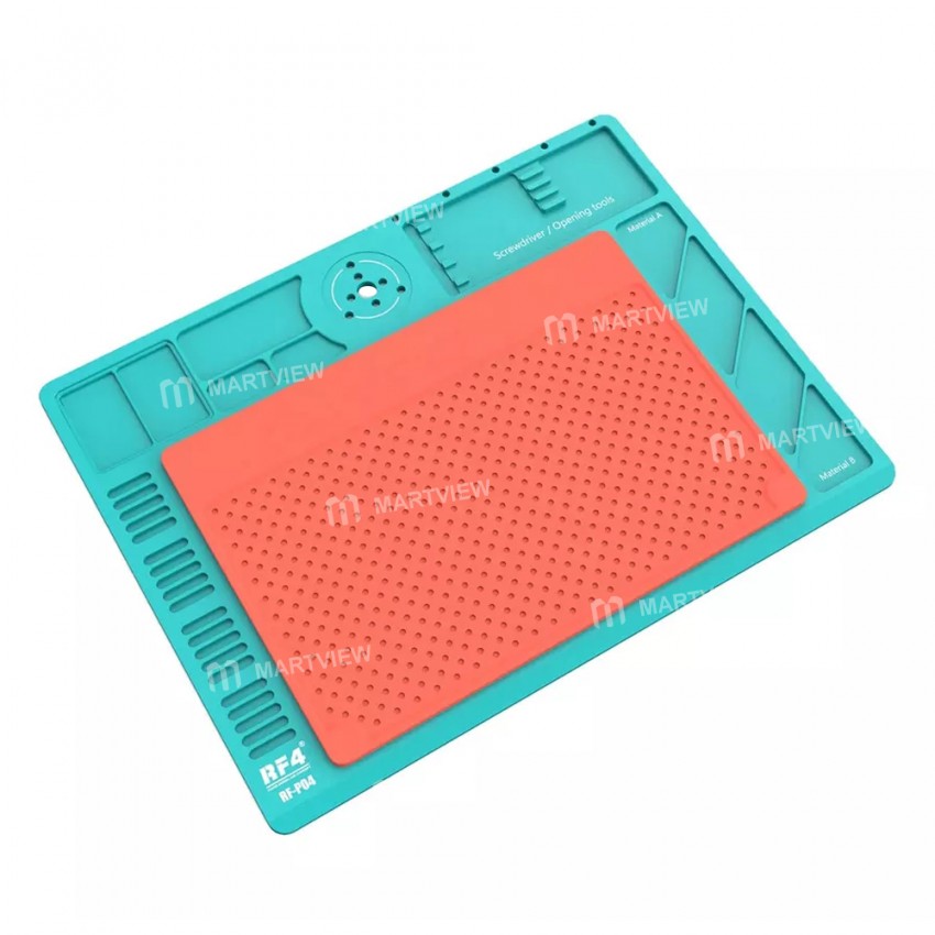 RF4 RF-P04 Microscope Aluminum Alloy Heat Insulation Base for Phone PCB Soldering Repair
