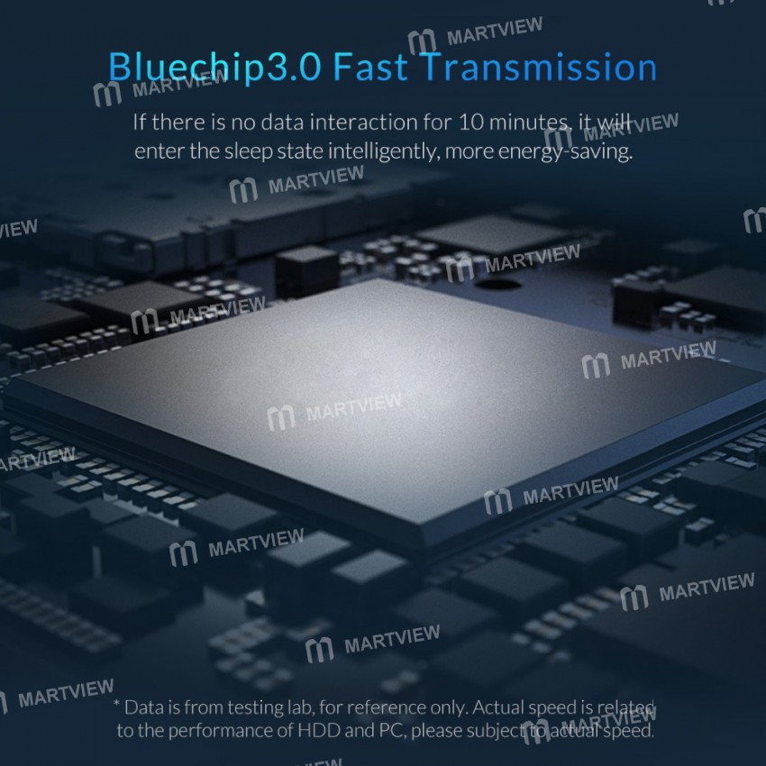Orico 2 Bay SATA to USB 3.1 Transparent External HDD Docking Station for 2.5 / 3.5 inches HDD SSD