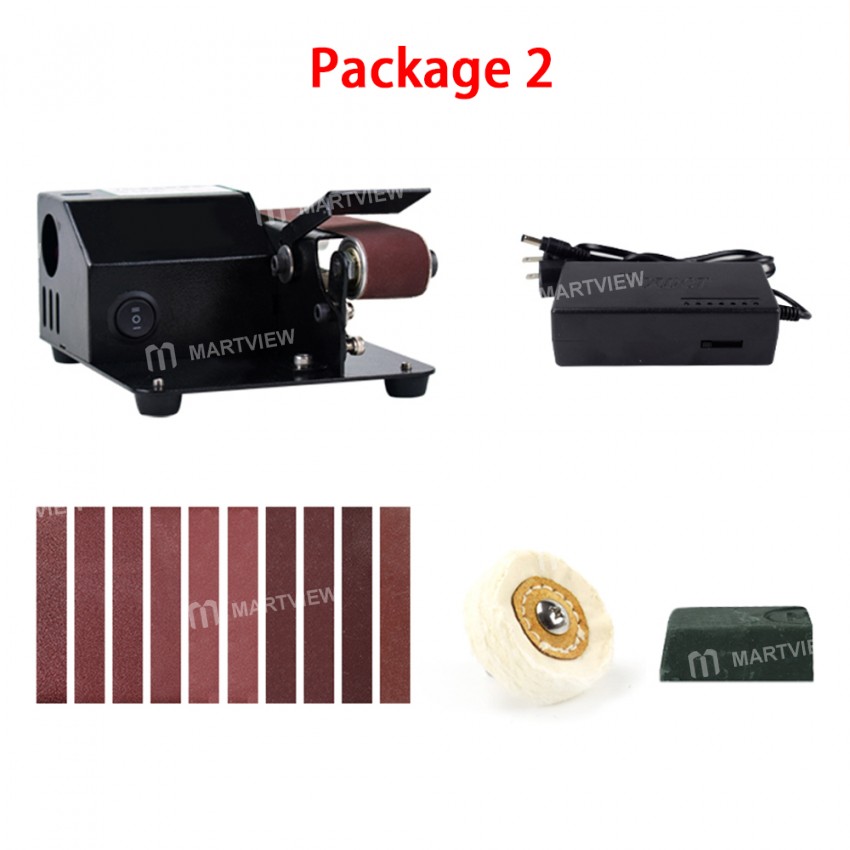 775 Multifunctional Small Household Belt Sander for Wood / Metal / Plastic Grinding Polishing