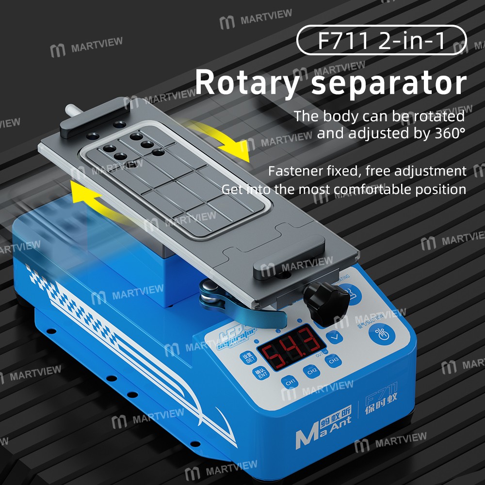 maant f711-f712-7-inch-360-rotation-heating-separator-for-middle-frame-screen-disassembly-15