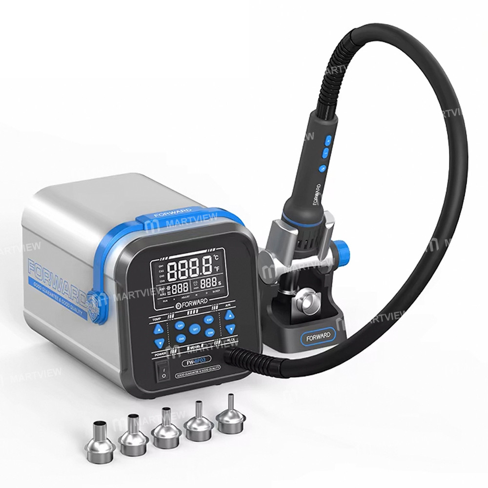 forward fw-bf03-tpu-1300w-high-precision-temperature-control-hot-air-gun-desoldering-rework-station-